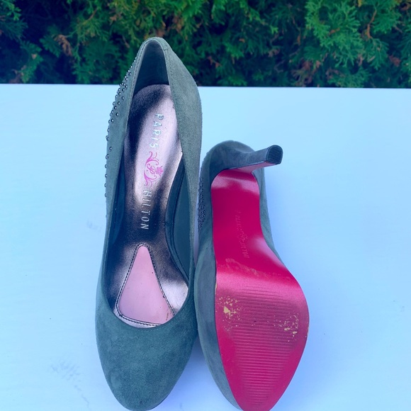 Platform pumps with silver design - Picture 2 of 2